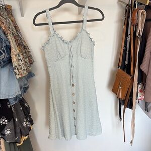 Light Blue Button-Down Sundress